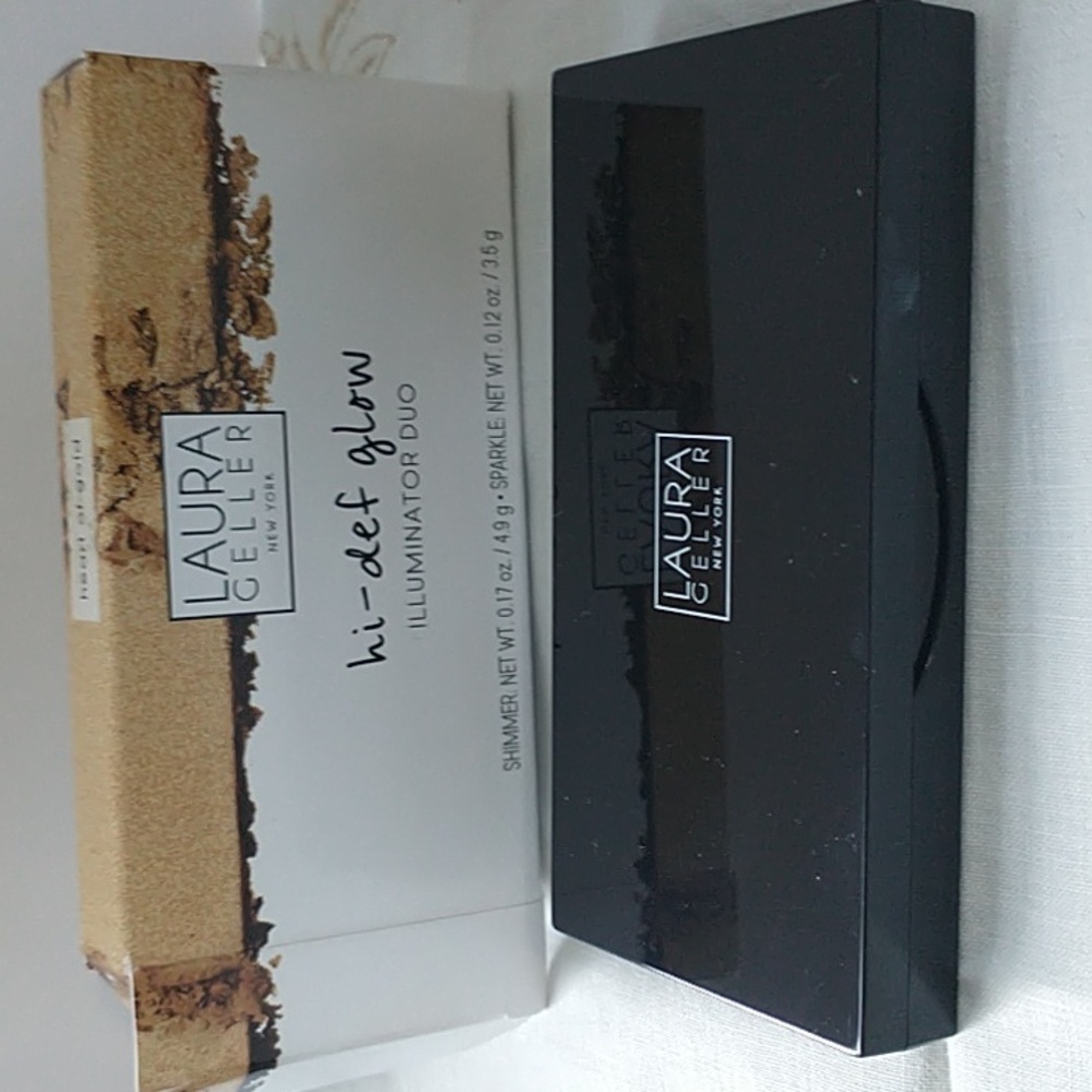 New in Box Laura Gellar Hi Def Glow Illuminator Duo Shimmer Sparkle